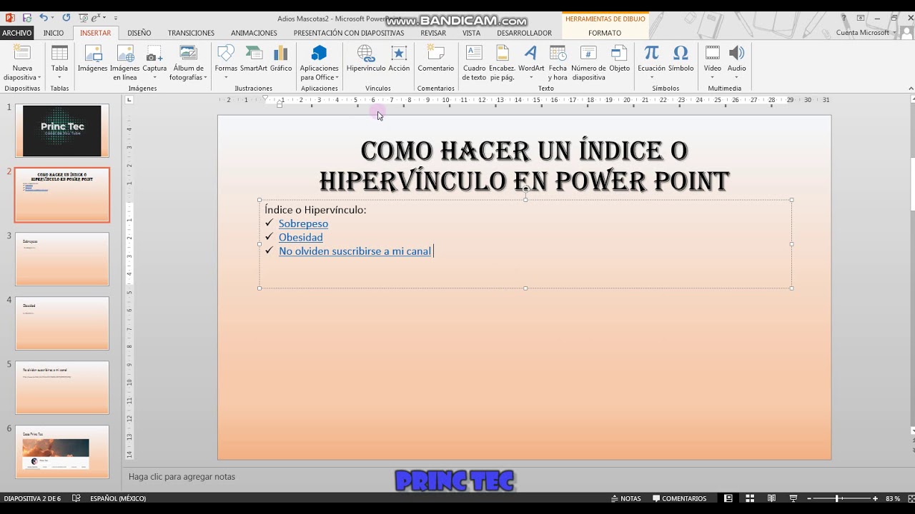 Como Hacer Un &Iacute;ndice O Hiperv&iacute;nculo En Power Point