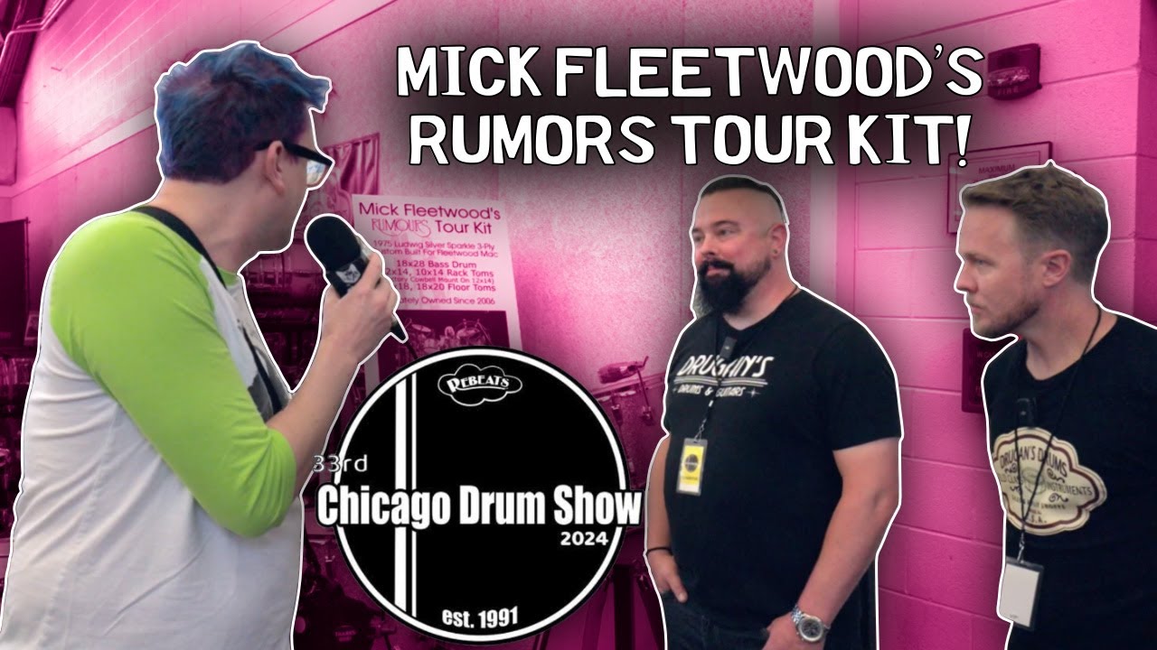 Mick Fleetwood's Rumors Kit & Drugan's Drums at the Chicago Drum Show