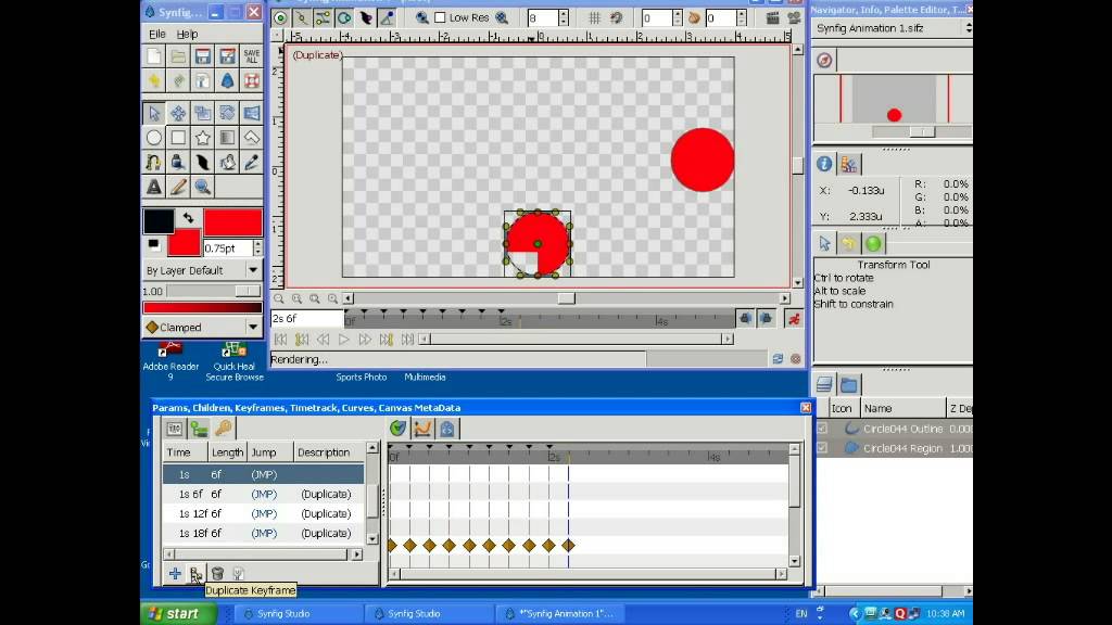 Standard 11 Lesion-3 Make Duplicate Key Frame and Use of Time loop in Synfig Part-3
