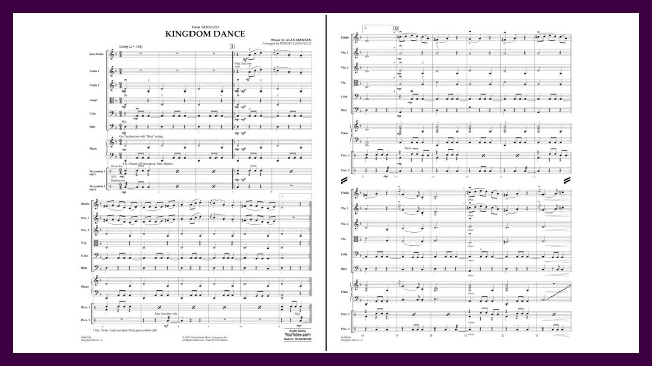 Kingdom Dance (from Tangled) by Alan Menken/arr. Robert Longfield