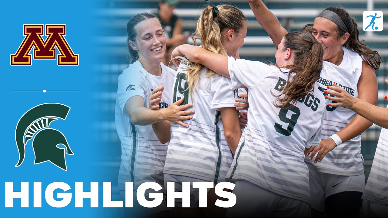 Minnesota vs Michigan State | NCAA College Women's Soccer | Highlights - September 25, 2025