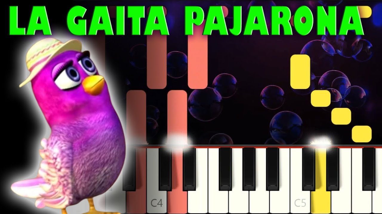Gaita Pajarona | Piano | Tutorial | Karaoke