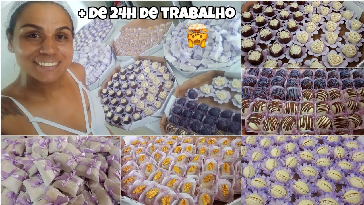 ENCOMENDA DE 200 DOCES FINOS E 150 BEM CASADOS! ❤️ + DE 24HR DE TRABALHO / DOCES PARA CASAMENTO 💒