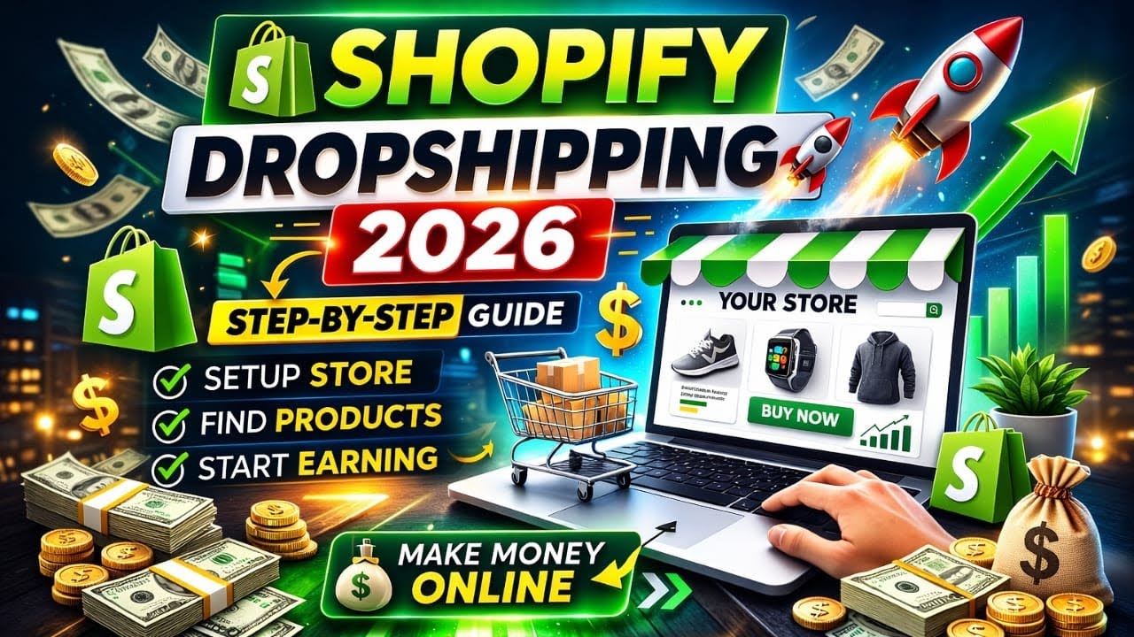From Zero to First Sale | Shopify Dropshipping in 2026 | Step-by-Step for Beginners!