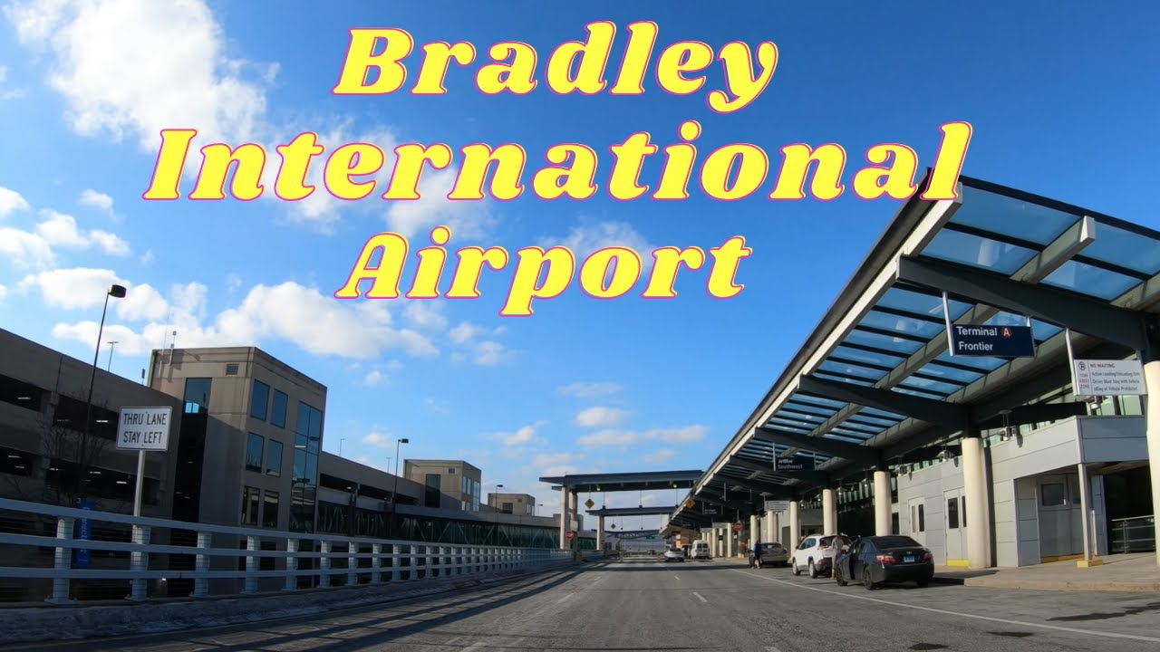 Bradley International Airport  Windsor Locks, Ct.  4K Virtual Drive