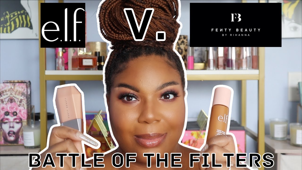 ELF Halo Glow Liquid Filter vs. Fenty Eaze Drop'Lit Glow Enhancer