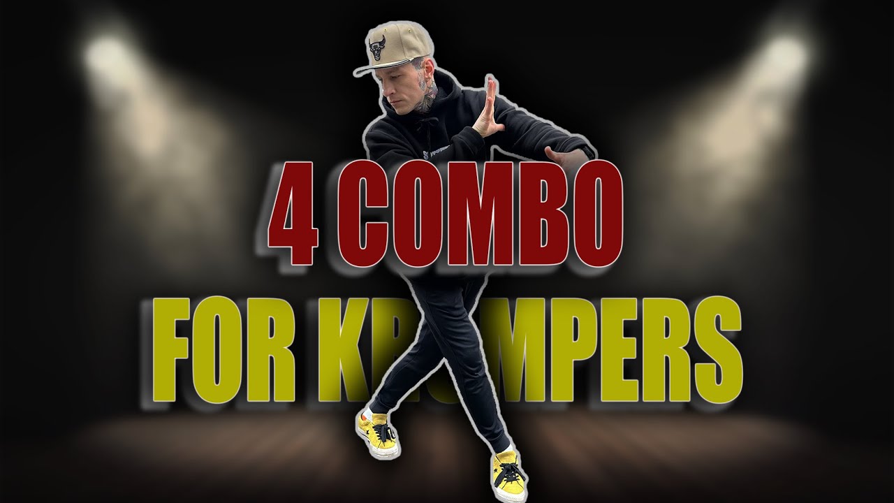 Krump Dance Tutorial - 4 Basic combo - Practice training [ Drill ]