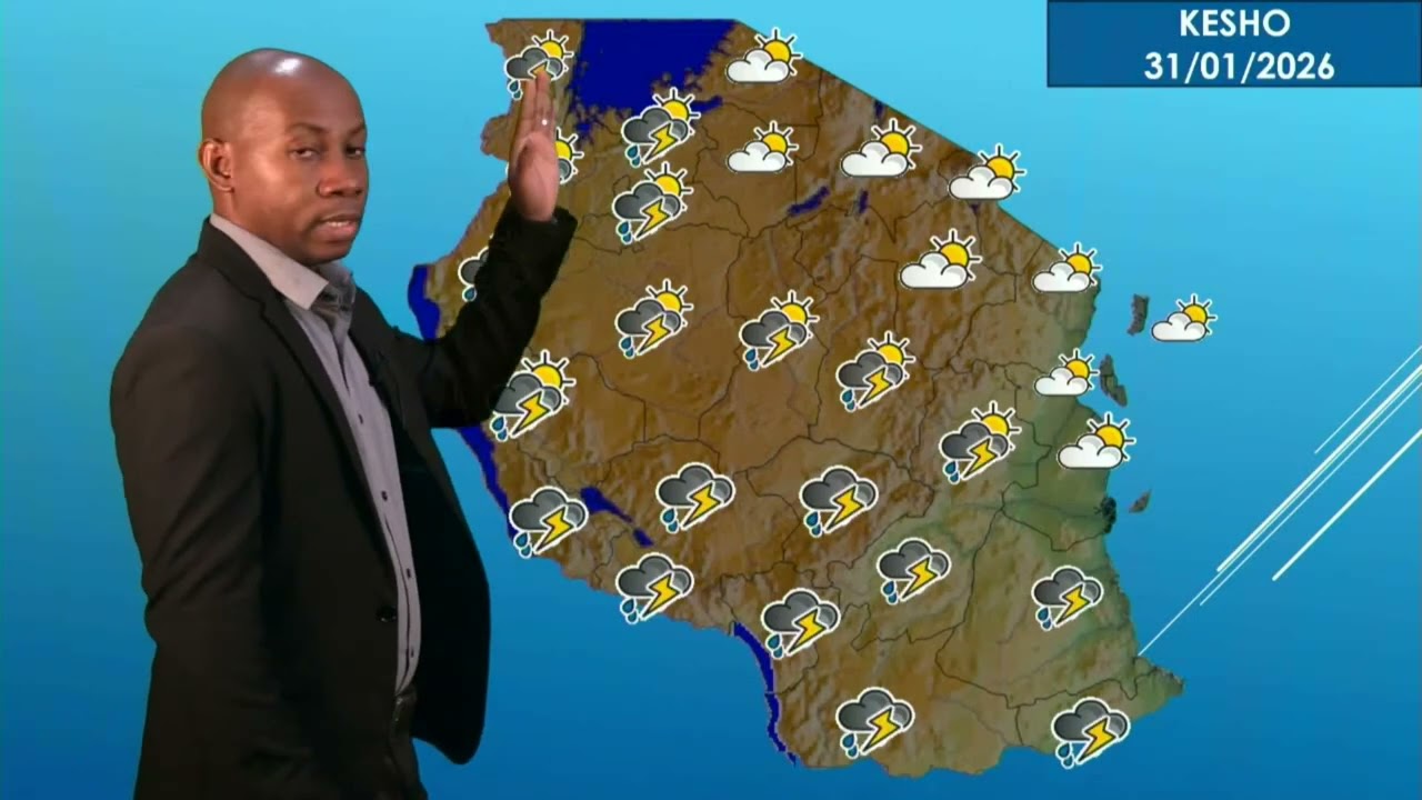 UTABIRI WA HALI YA HEWA WA SAA 24 KUANZIA SAA TATU USIKU 30.01.2026