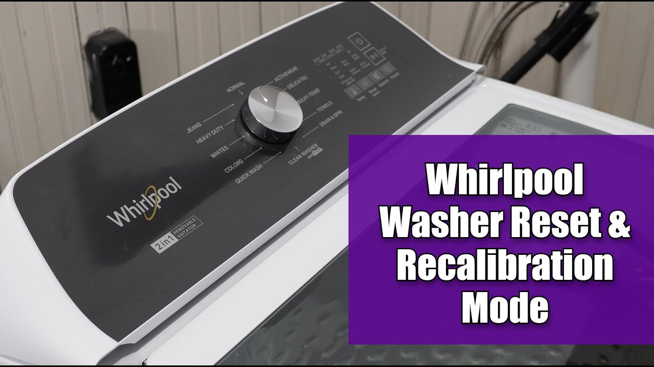 Как сбросить настройки новой стиральной машины Maytag или Whirlpool (режим заводской калибровки)