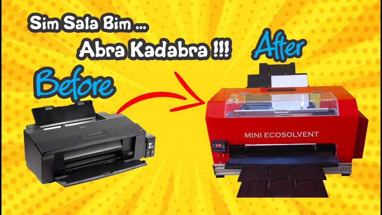 PENAMPAKAN PRINTER BIASA JADI PRINTER MINI ECOSOLVENT ???
