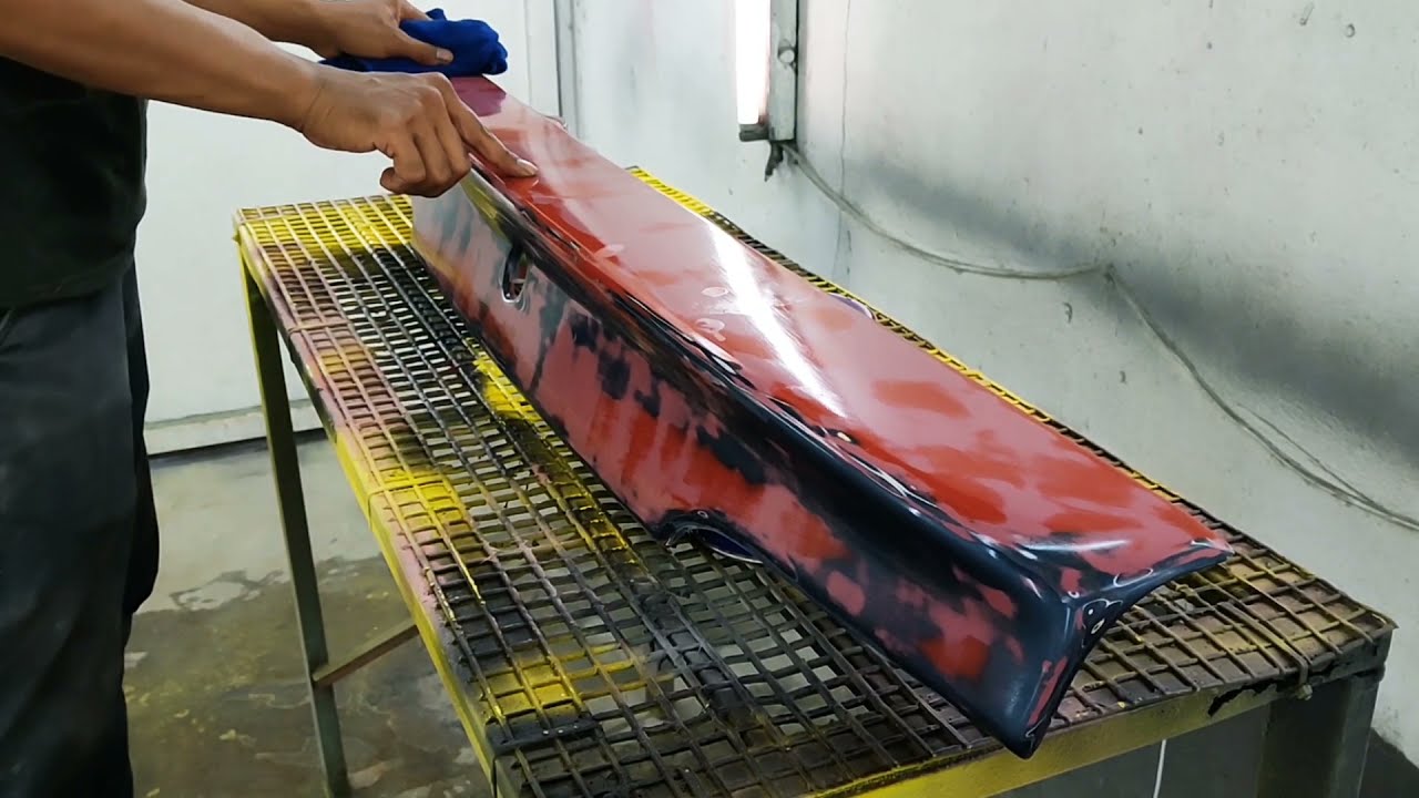 Restoration Proton wira Spoiler done!!!