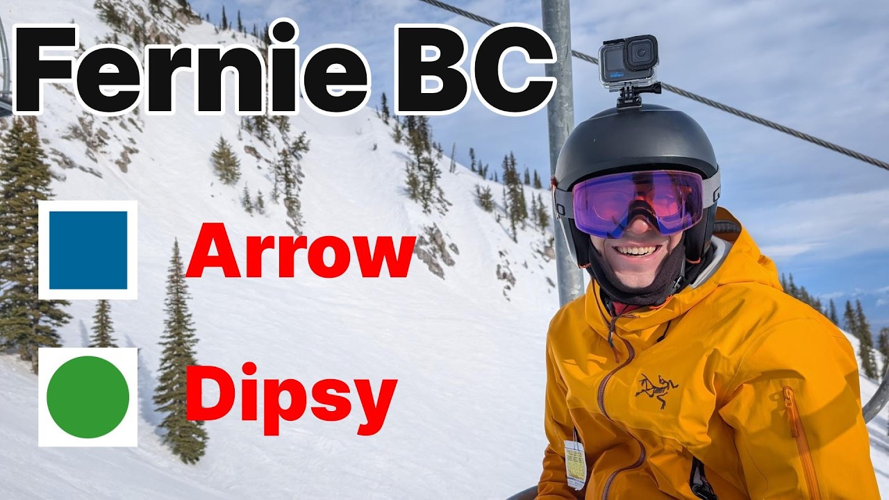 Fernie, BC - Skiing Arrow & Dipsy