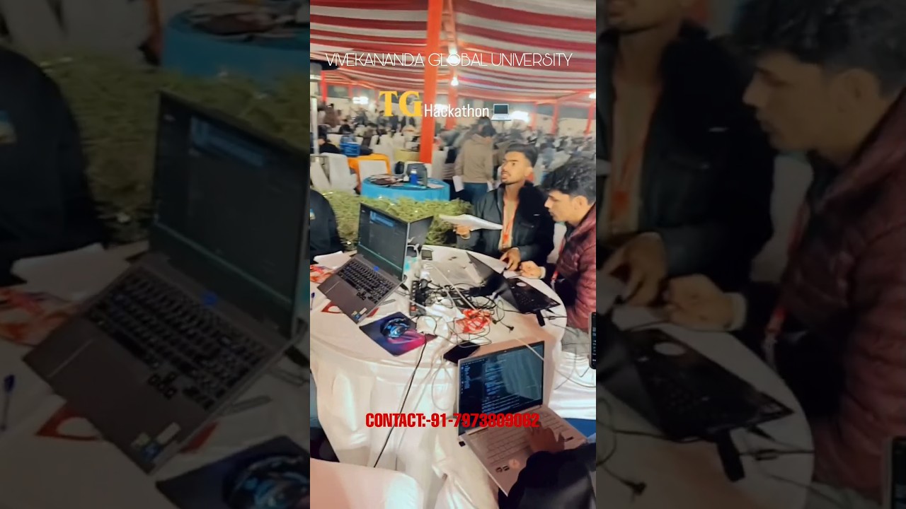 🚀 TiE Global Hackathon x Rajasthan Digifest #vgu #collegecampus #shorts