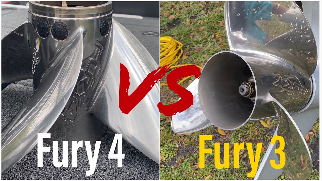 MERCURY FURY 3-Blade vs The FURY 4-Blade Prop For BASS BOATS!!