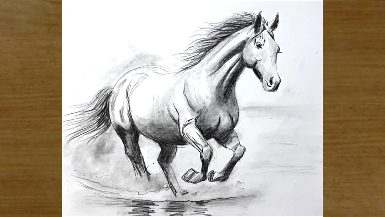 At Resmi Nasıl &Ccedil;izilir | Adım Adım At &Ccedil;izimi | Karakalem &Ccedil;izimleri | How To Draw Horse