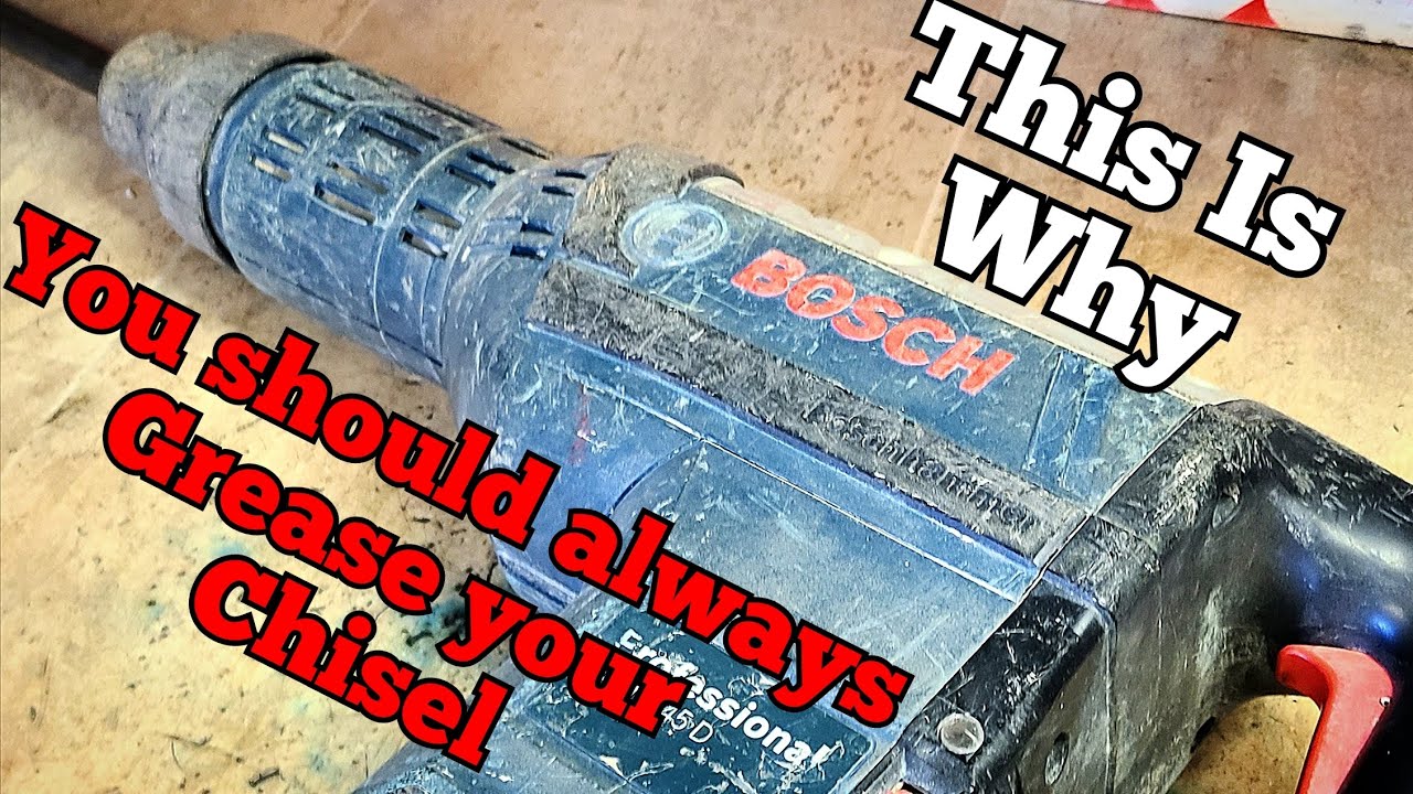 This is why you should always apply grease to your chisel to keep your hammer working correctly.