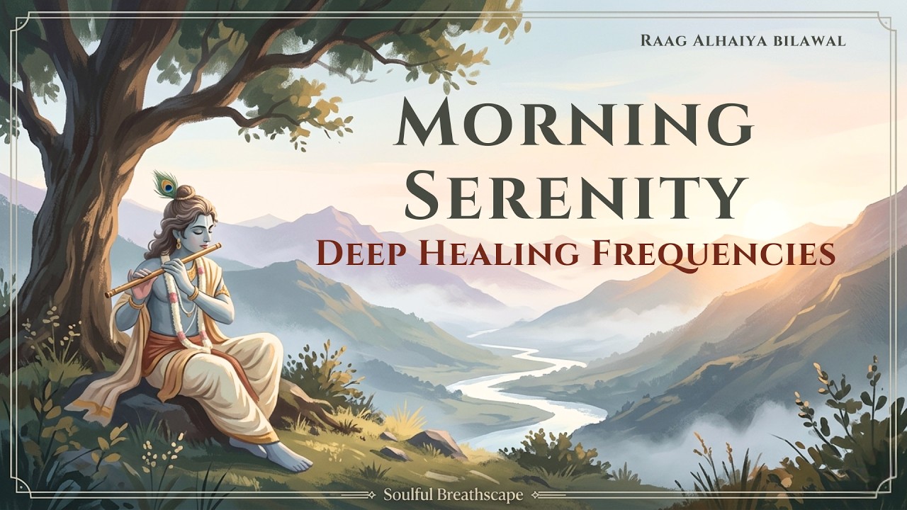 Morning Serenity 🌿 Raag Alhaiya Bilawal inspired Healing Indian Flute for Stress Relief & Deep Focus