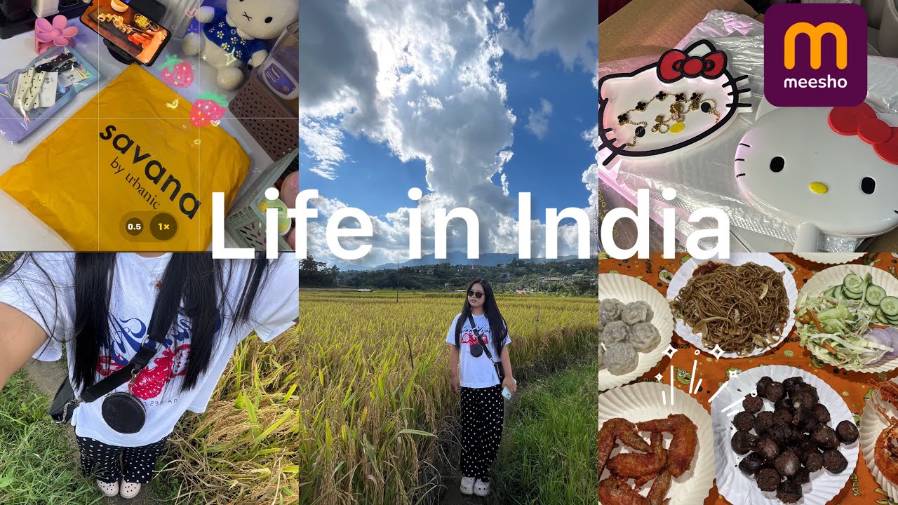 Productive vlog 📦 | Meesho | Savana haul| Exploring CHINGMEIRONG street food Imphal 🥟