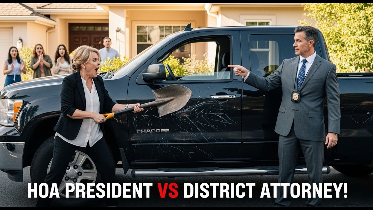 HOA President Smashed My Visitor’s Truck — She Froze When I Said He’s the District Attorney