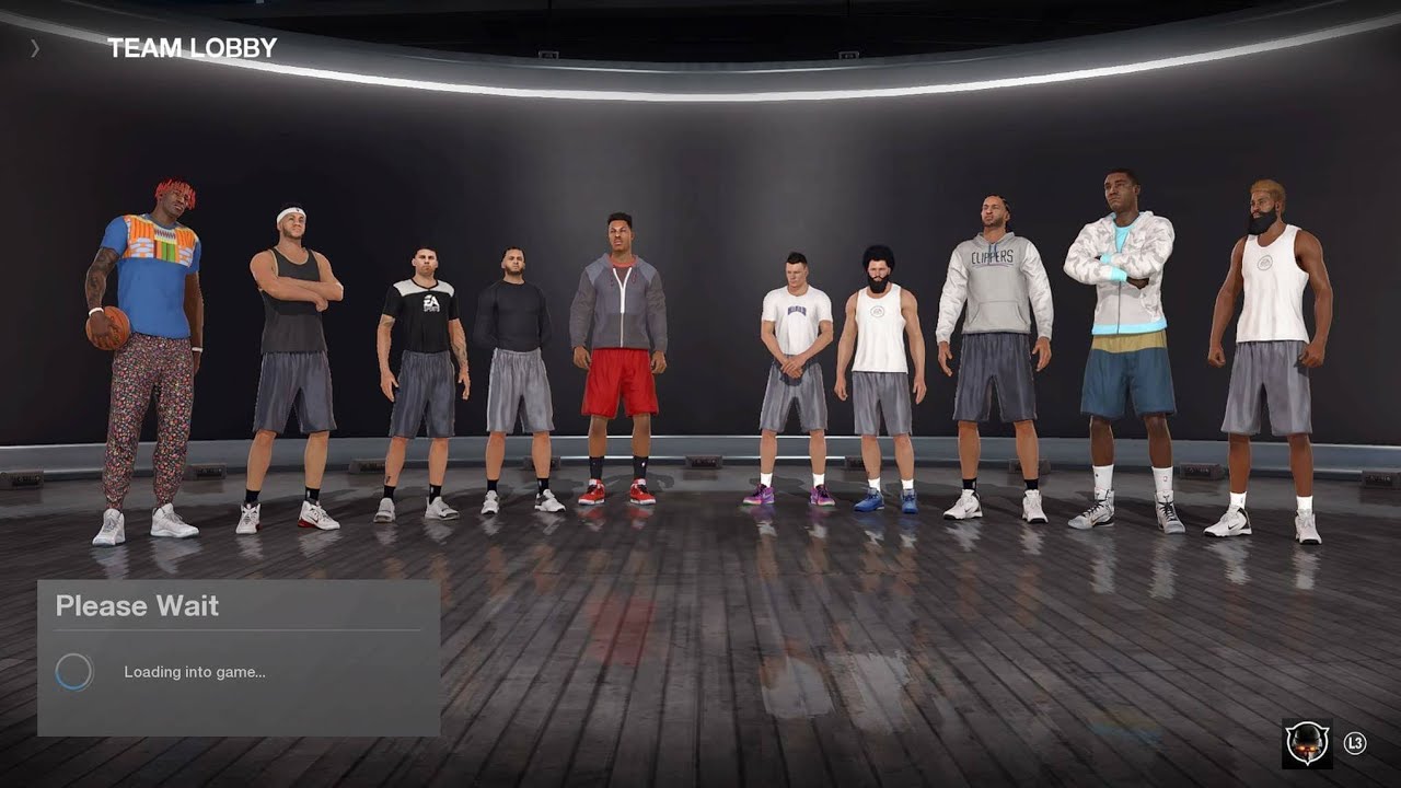 NBA LIVE 18 Patch 1.04 - 5v5 1080p Online Multiplayer - Rucker Park - Streets Game 1 - HD