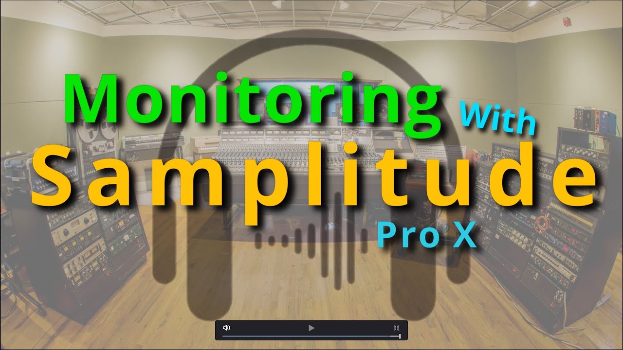 Monitoring with Magix Samplitude Pro X