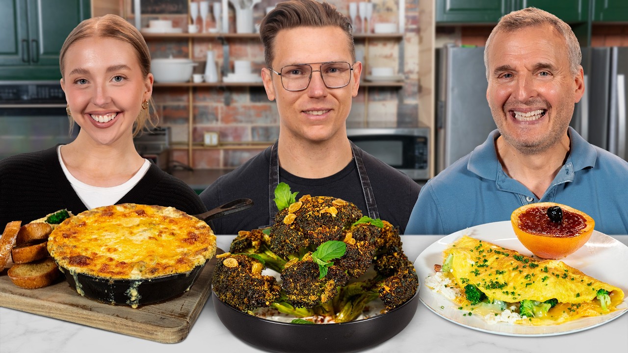 Gen Z vs. Millennial vs. Boomer Cooking Challenge (ft. Phil and Lily Rosenthal)