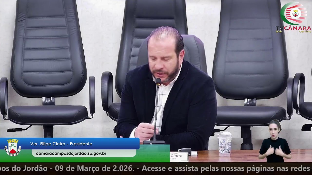 Ao Vivo:  4ª Sessão Ordinária - 09/03/2026