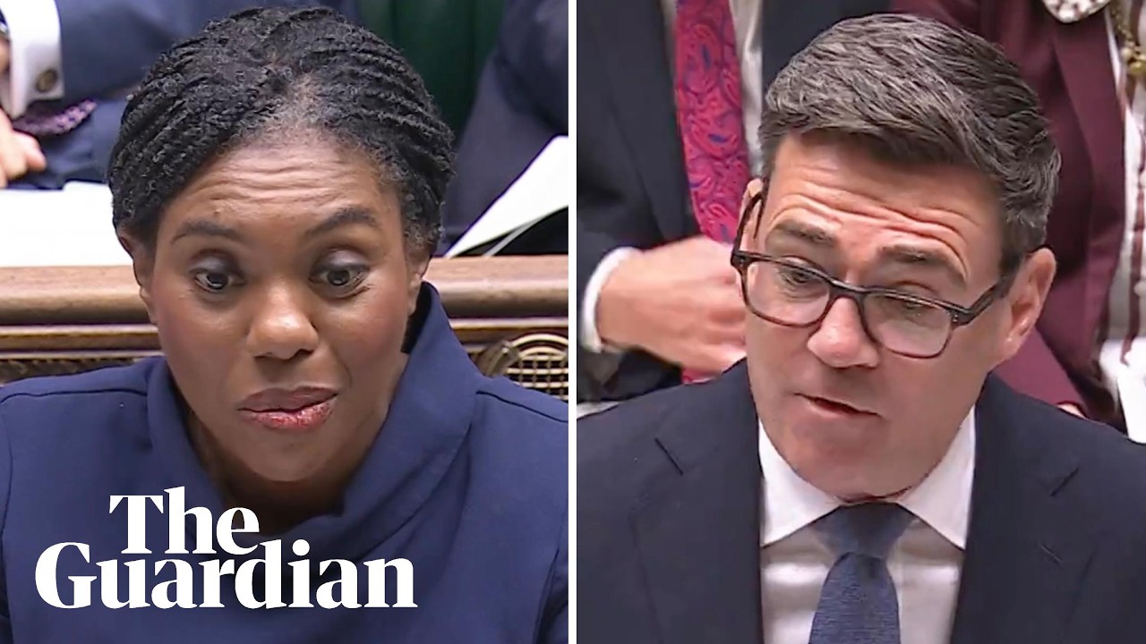Andy Burnham clashes with Kemi Badenoch at his first PMQs