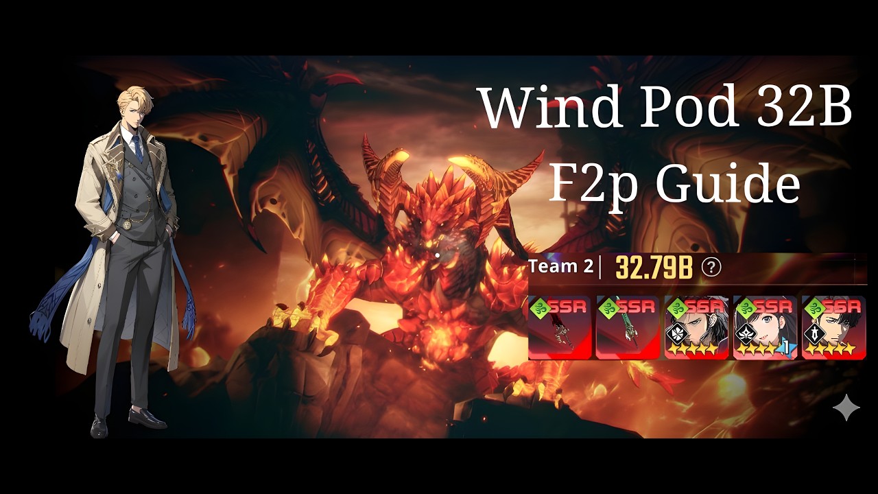 32 BILLION DAMAGE F2P  | Wind Team POD Guide | Solo Leveling Arise