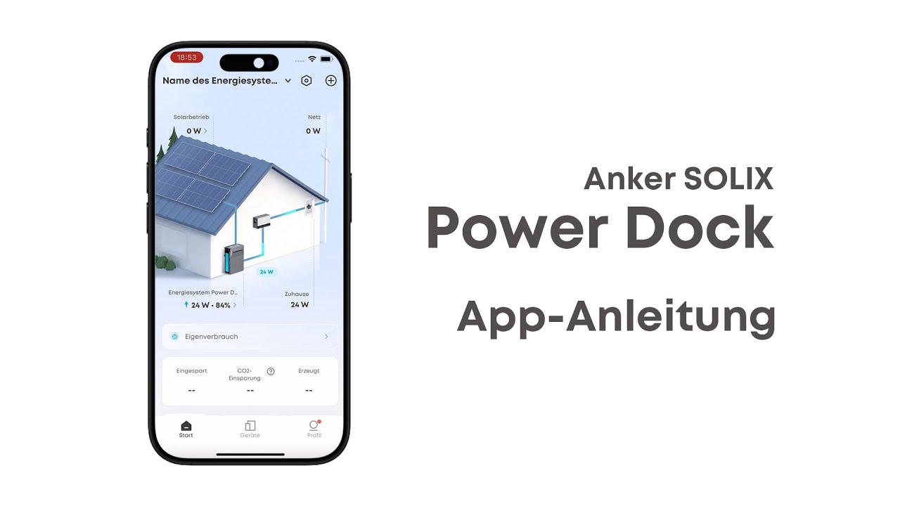 Anker SOLIX Power Dock: App-Anleitung