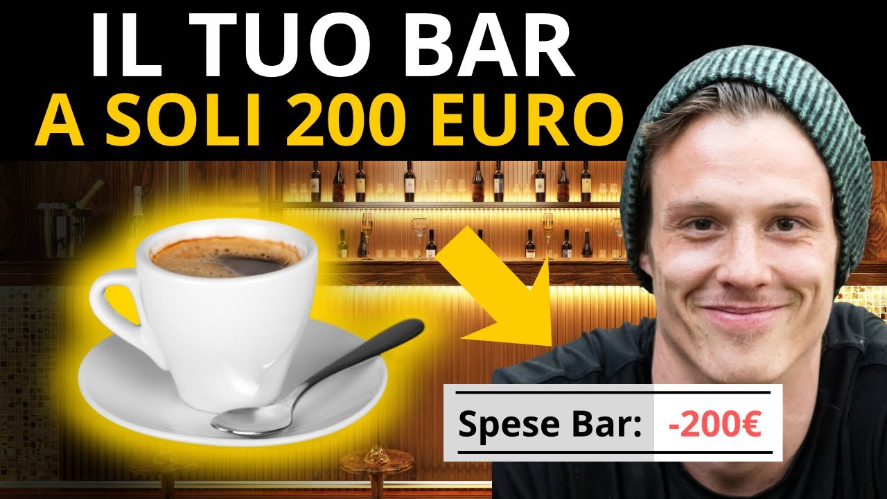 Come Aprire un bar CON SOLI 200 EURO: (MODO SEMPLICE) idee di business