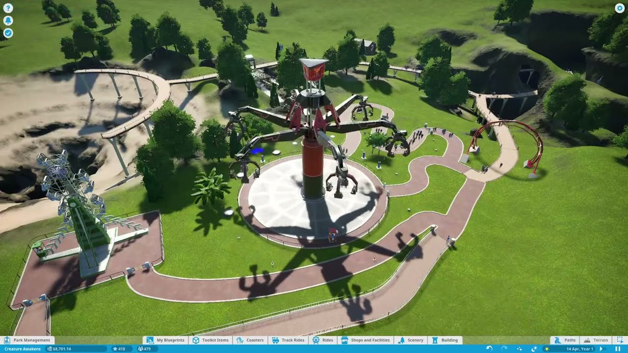 Expanding my Theme Park & Building 4 Exciting Flat Rides 😍❤️😊
