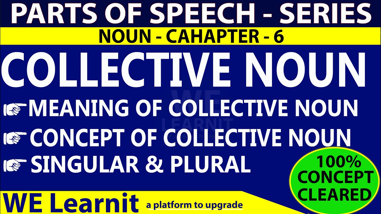 WHAT IS COLLECTIVE NOUN? | COLLECTIVE NOUN WITH EXAMPLES | KINDS OF NOUNS