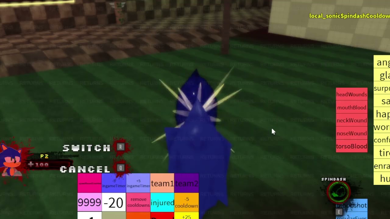 Sonic.EXE:TD Returns (Sonic spin dash test) [Sonic.EXE]