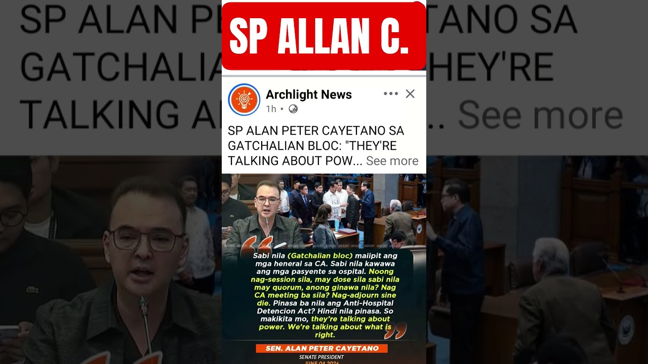 SP ALLAN CAYETANO MAY INAMIN NAH #news