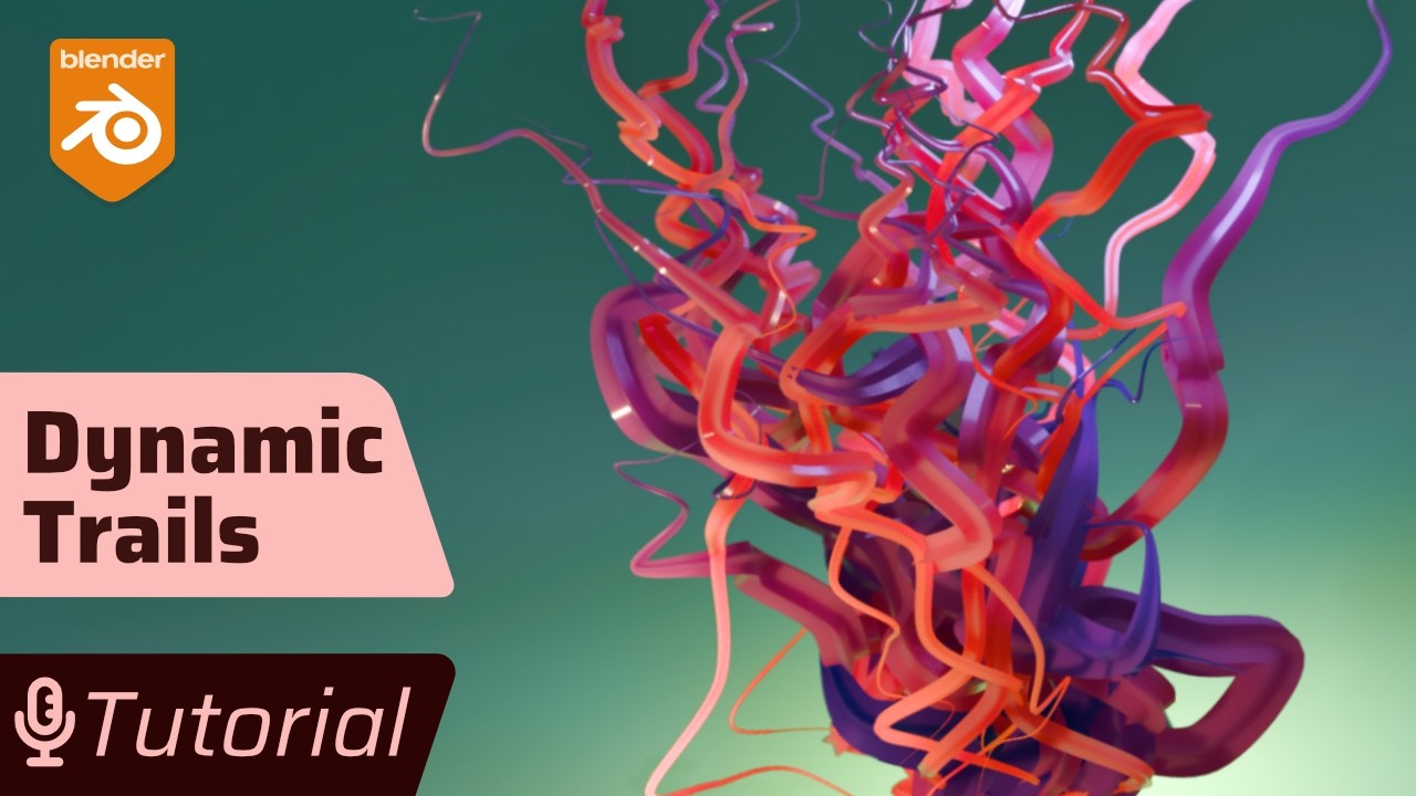 Curves from Simulation Trails | Blender Geometry Nodes Tutorial