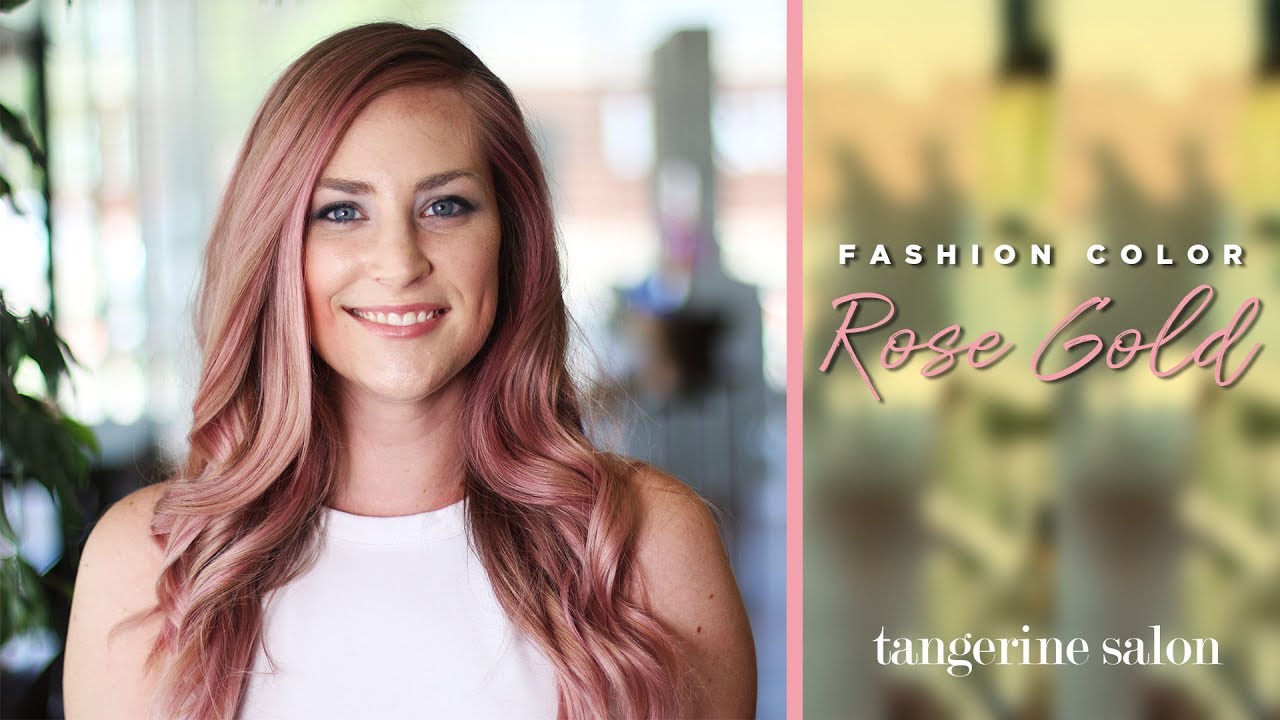 Rose Gold - Fashion Color Hair Tutorial - Aveda Hair Color