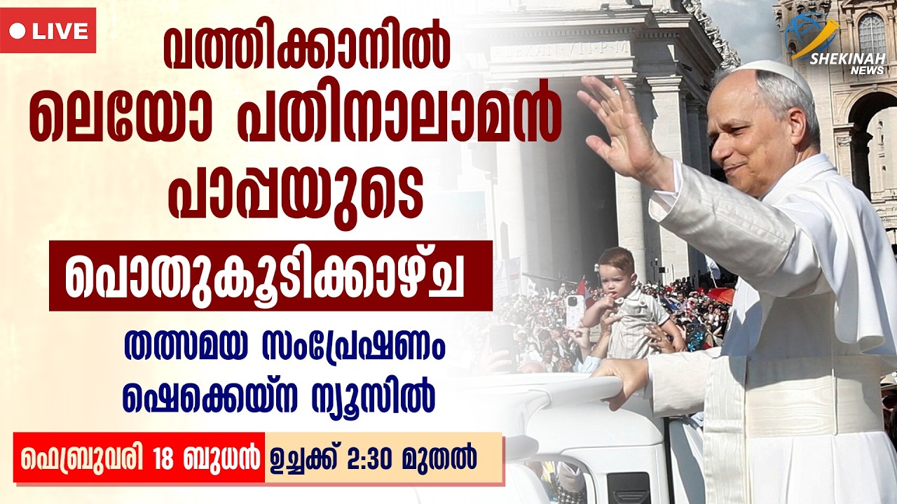 വത്തിക്കാനിൽ നിന്നും ലെയോ പതിനാലാമന്‍ പാപ്പയുടെ പൊതുകൂടിക്കാഴ്ച | POPE LEO XIV | GENERAL AUDIENCE