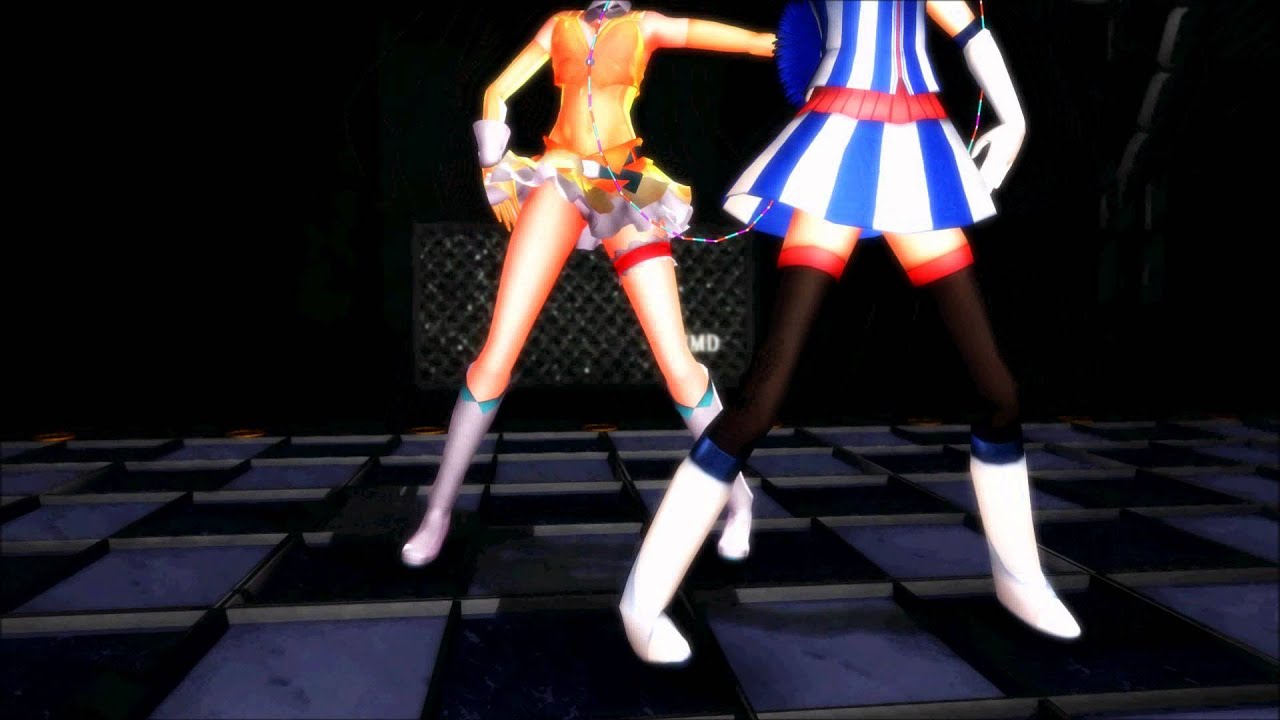 Akikoloid-chan and GUMI V3 - Cyber Thunder Cider [MMD]