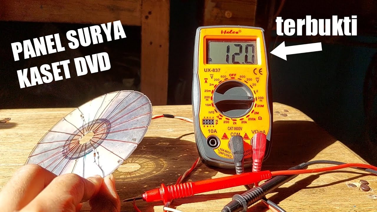 panel surya dari dvd bekas terbukti menghasilkan listrik