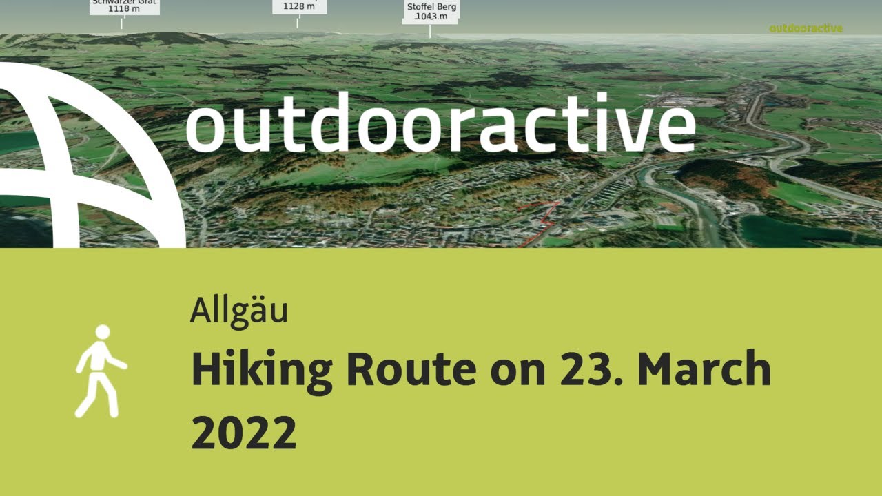 hike in the Allgaeu Region: Hiking Route on 23. March 2022