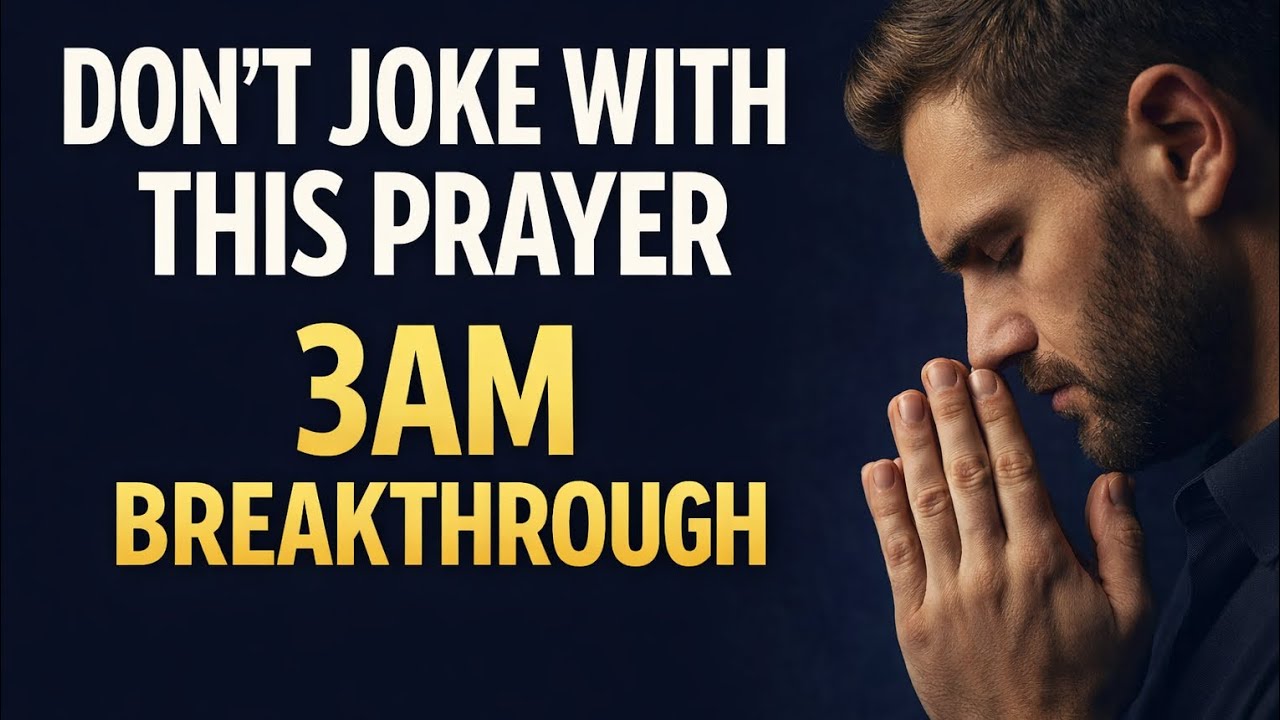 Say This 3AM powerful Prayer and Watch What God Will Do in your life 