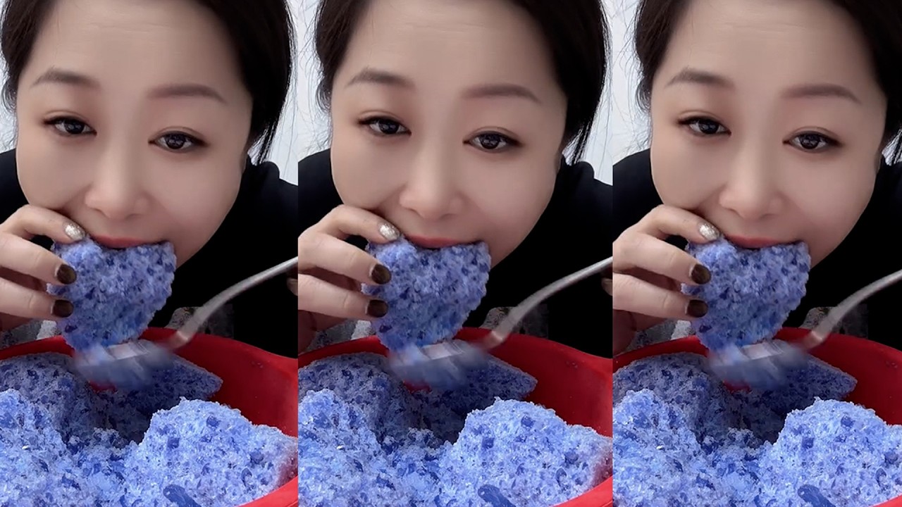 ASMR MUKBANG ICE EATING SOUNDS FROM THE FROZEN WATER