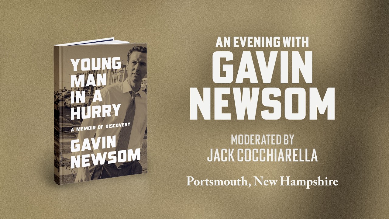 An Evening with Gavin Newsom in Portsmouth, NH | Young Man in a Hurry Book Tour