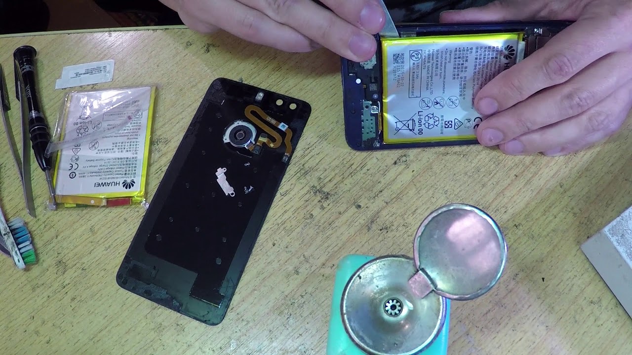 Huawei Honor 8. Disassembly. FRD-AL10. Replacing battery.