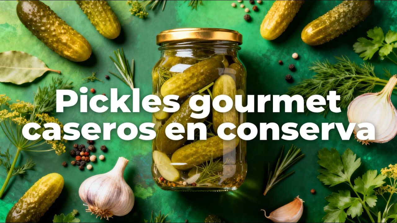 Pickles caseros gourmet RECETA COMPLETA Conserva latina  