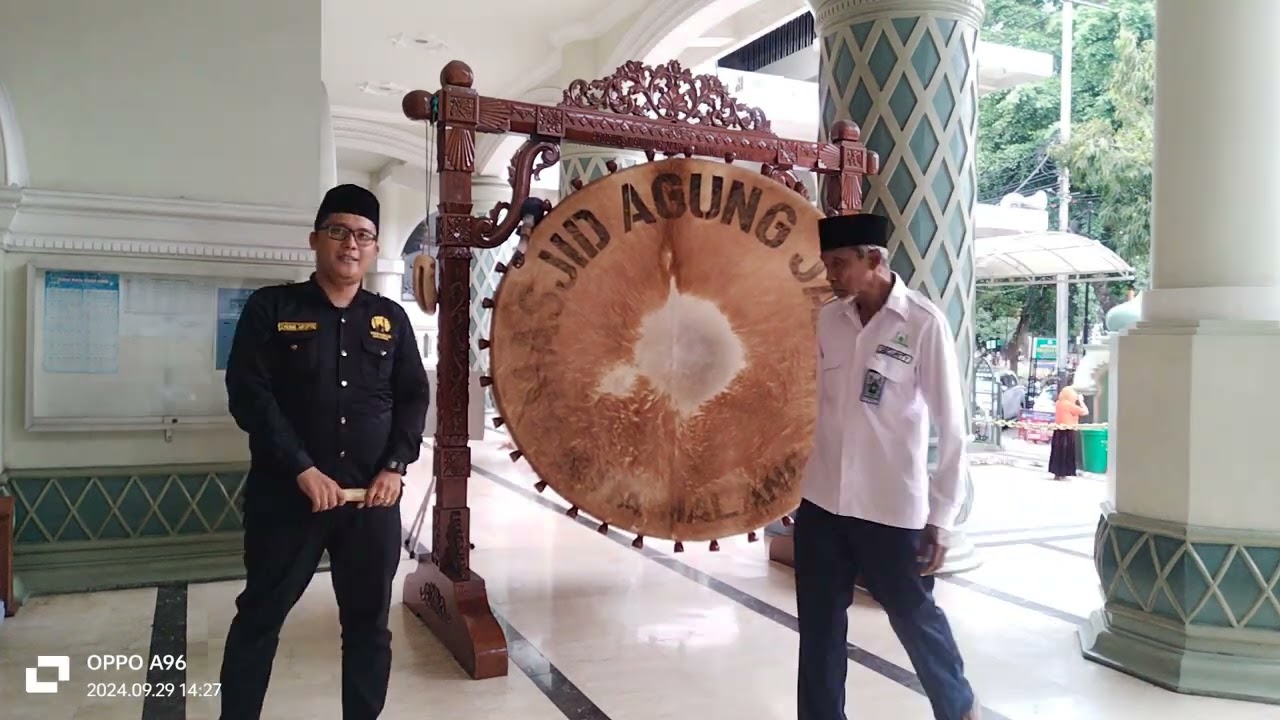 Syahduuuuuuuu Sholawat Tarhim & Bedug Sholat Ashar Masjid Agung Jami' Kota Malang 🕌☝️