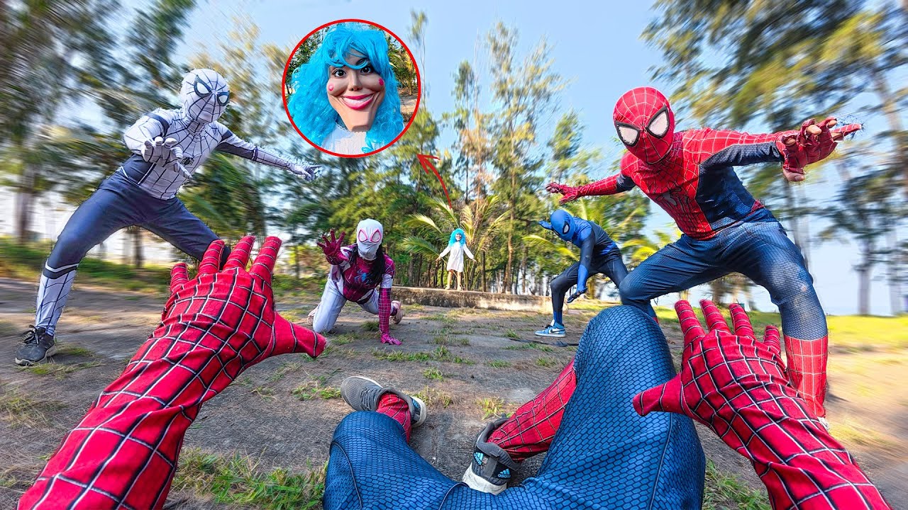 Team Spider-Man Escapes from the Serbian Dancing Lady in the Deserted Beach ( Action POV )