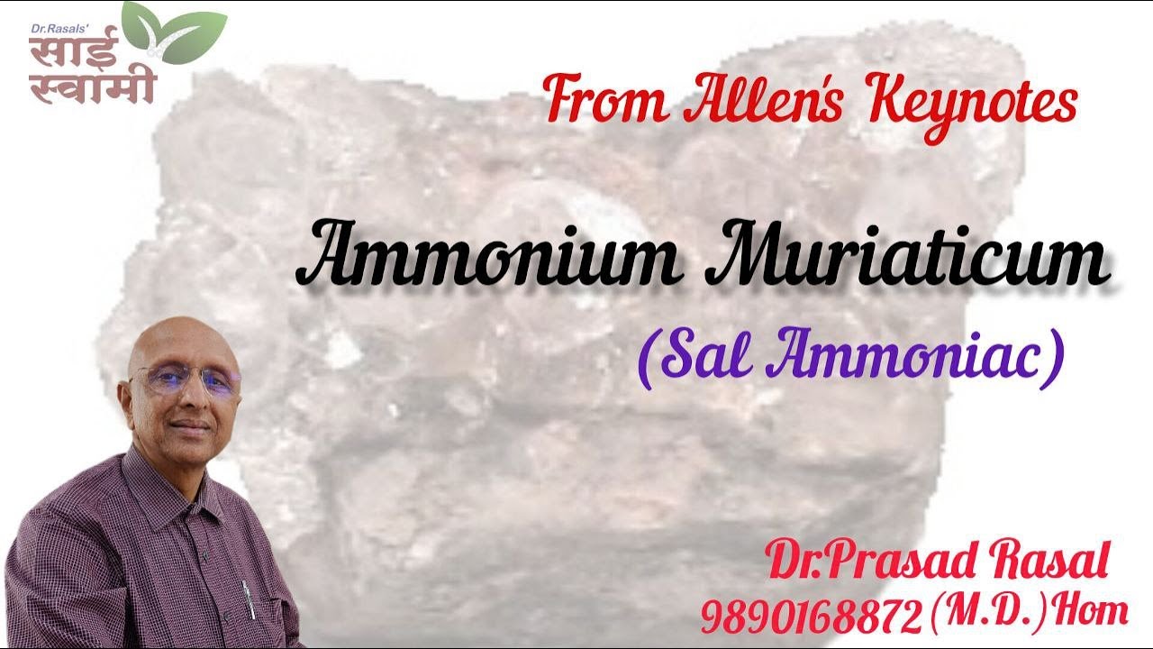 My Experiences with Ammonium Muriaticum...