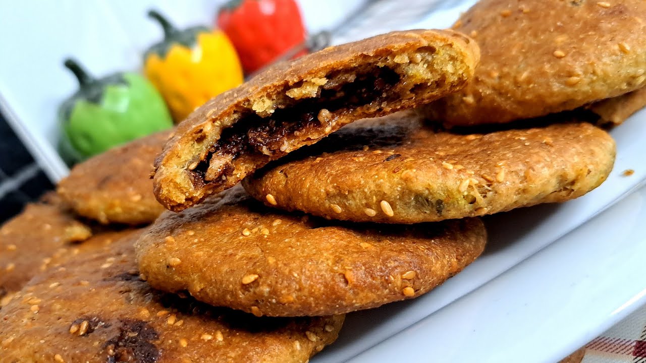 فرايك السكر 🫓كعك فلسطيني🇵🇸 تراثي💯 كعك بزيت الزيتون لذيييييذ 😋 من مطبخ خلود